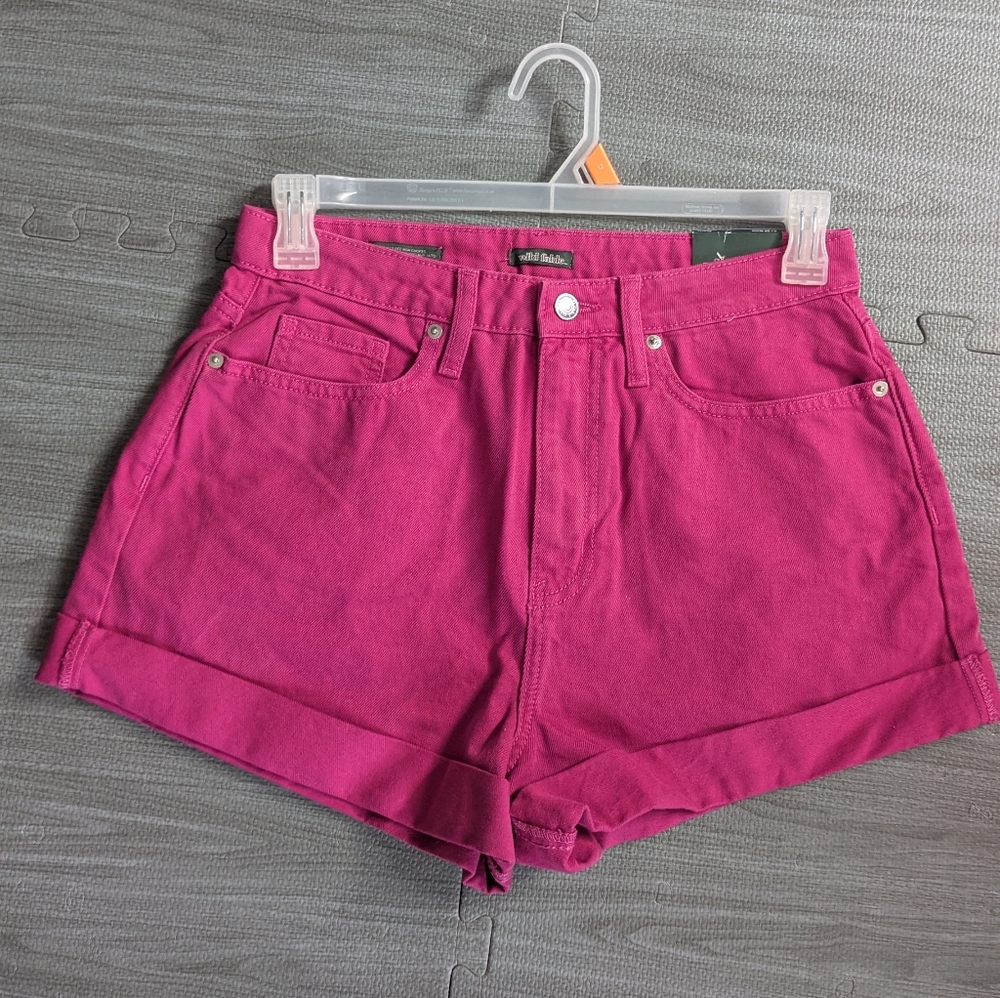 Women's Pink Denim Shorts. Size 8. NWT